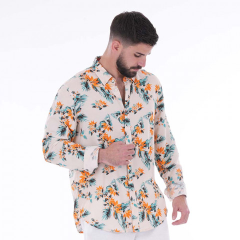 Off-white Ruckfield Palm Beach long-sleeve shirt