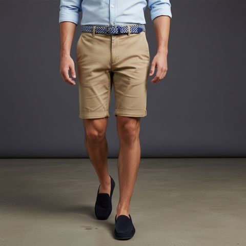 Ruckfield essential beige chino shorts