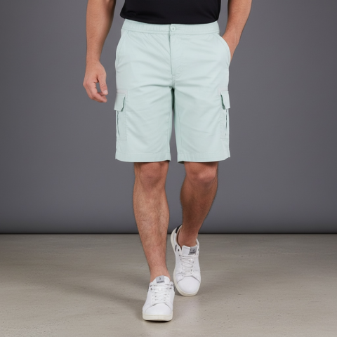 Ruckfield essential cargo shorts water green
