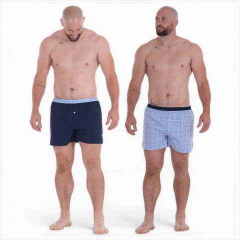 Set of 2 navy/blue Ruckfield shorts