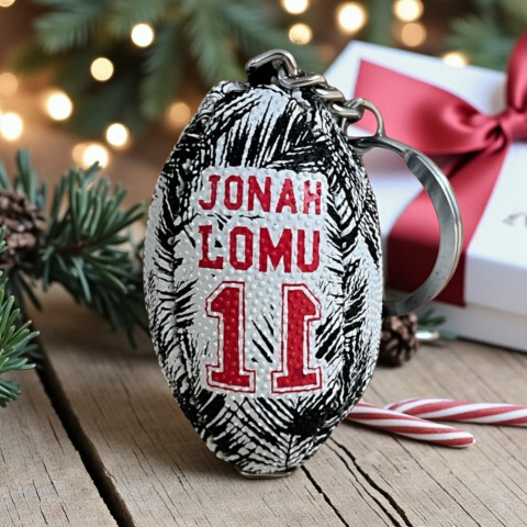 Jonah LOMU by Ruckfield mini rugby ball keyring