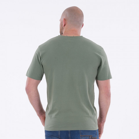 Basic V-neck T-shirt khaki