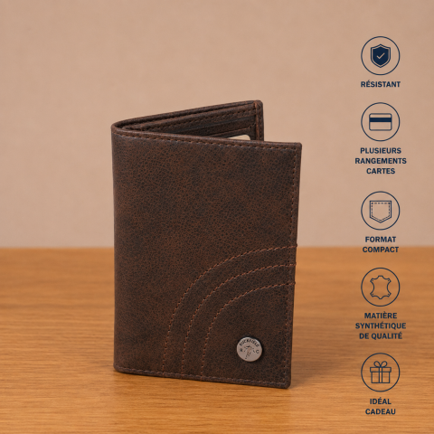Brown card case