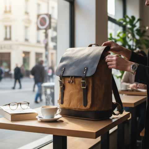 Ruckfield brown backpack