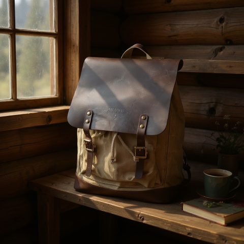 Ruckfield khaki backpack