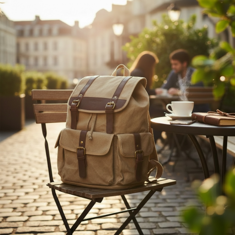 Ruckfield khaki backpack