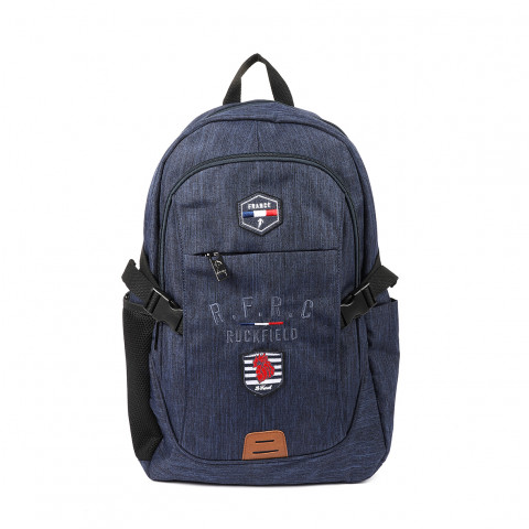 Navy blue backpack Ruckfield French Rugby Club 