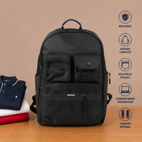 Black synthetic backpack Ruckfield 