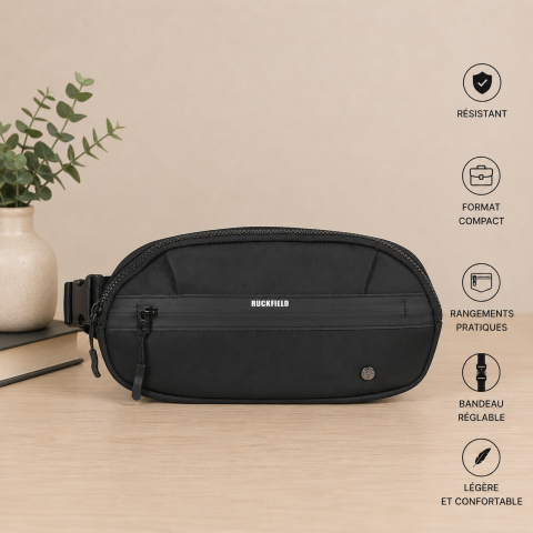 Ruckfield black fanny pack