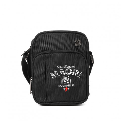 Ruckfield Maori black clutch bag 