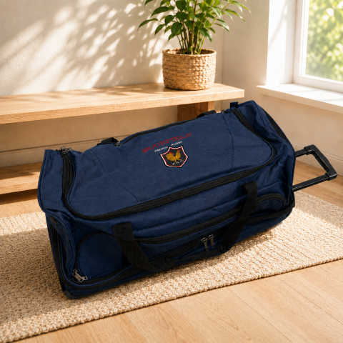 Ruckfield travel bag with wheels dark blue