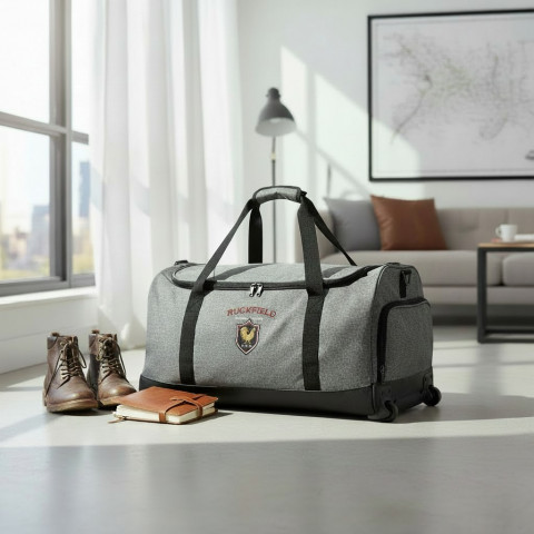 Ruckfield travel bag with wheels light grey