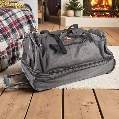 Ruckfield travel bag with wheels dark grey