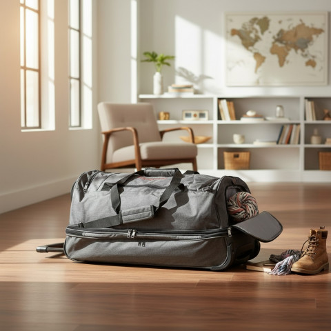 Ruckfield travel bag with wheels dark grey