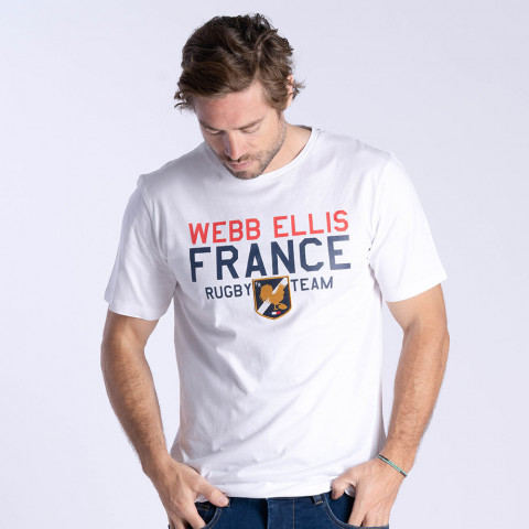 WEBB ELLIS Rugby Nations short-sleeved T-shirt white