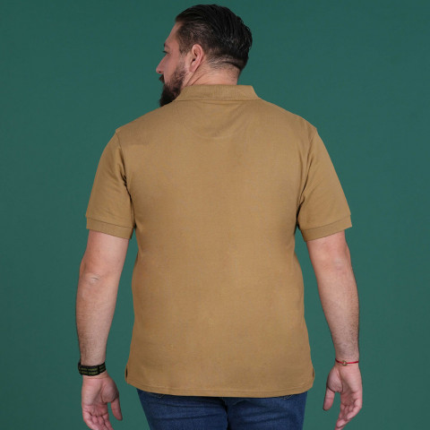 Essentiel beige short-sleeved polo shirt