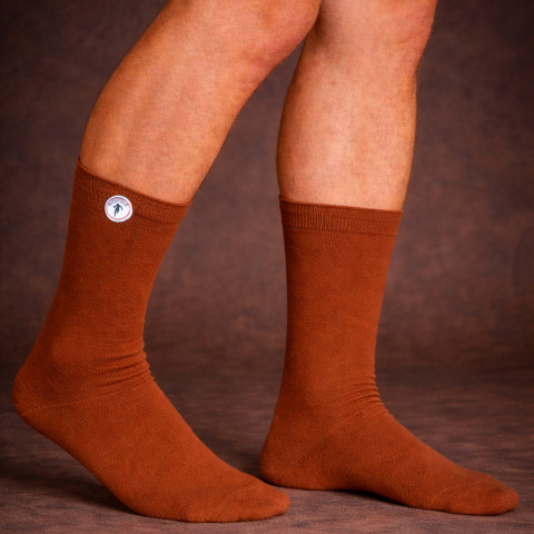 Plain brown Ruckfield socks