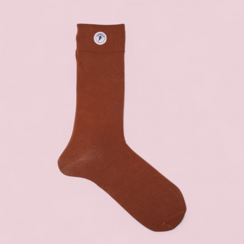 Plain brown Ruckfield socks