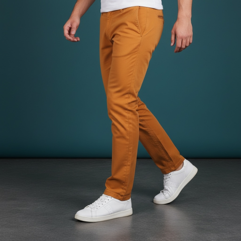 Ruckfield essential mustard chino pants