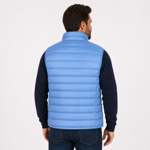 Sleeveless down jacket Ruckfield Members Club House sky blue 