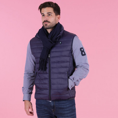 Sleeveless down jacket Ruckfield Members Club House navy blue