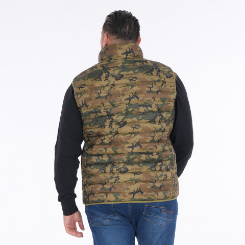 Sleeveless camouflage down jacket Ruckfield New Zealand Army