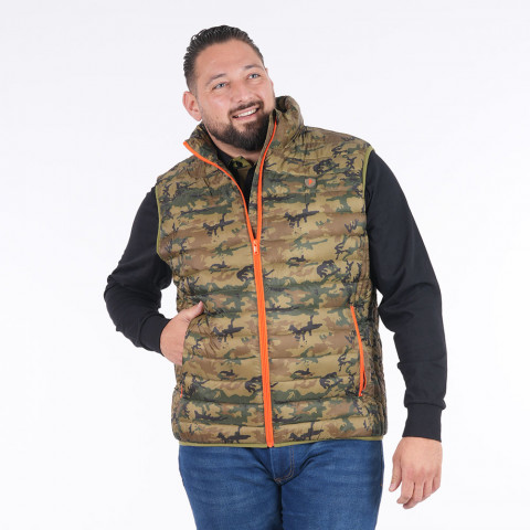 Sleeveless camouflage down jacket Ruckfield New Zealand Army