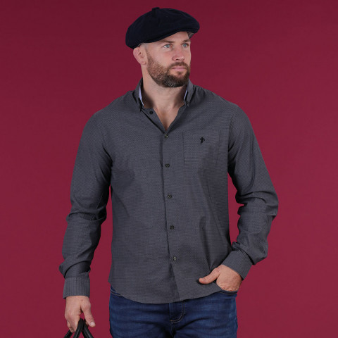Long-sleeved shirt Ruckfield dark grey city line