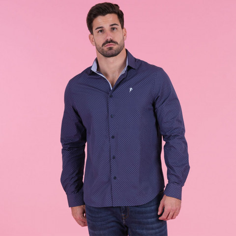 Long-sleeved shirt Ruckfield navy blue city line