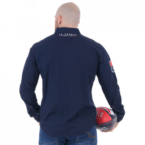 Long-sleeved shirt Ruckfield French Rugby Club navy blue 