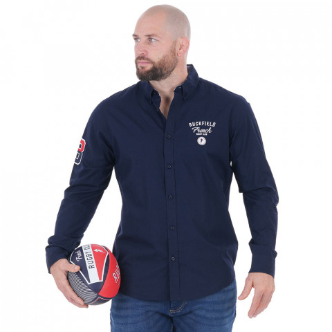 Long-sleeved shirt Ruckfield French Rugby Club navy blue 