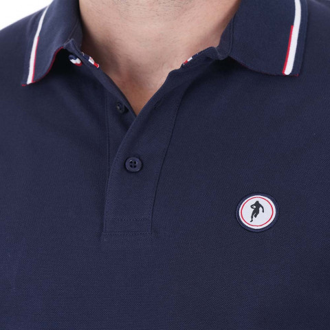 Short-sleeved polo shirt Ruckfield French Rugby Club navy blue