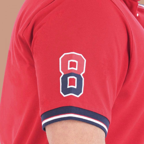 Short-sleeved polo shirt Ruckfield French Rugby Club red