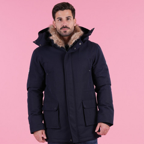 Le Club Ruckfield navy blue parka