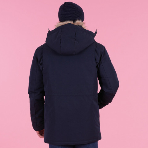 Le Club Ruckfield navy blue parka