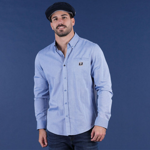 Ruckfield Le Club blue long-sleeve shirt