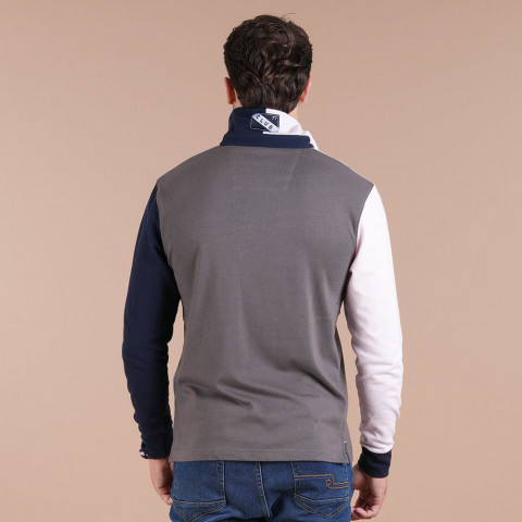 Multicolored long-sleeved polo shirt Ruckfield Le Club