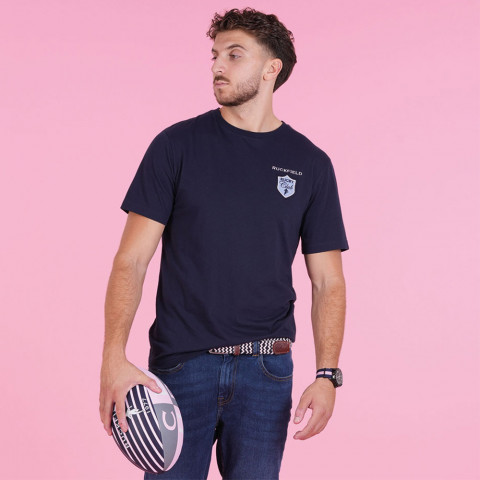 Ruckfield Le Club navy blue short-sleeved T-shirt
