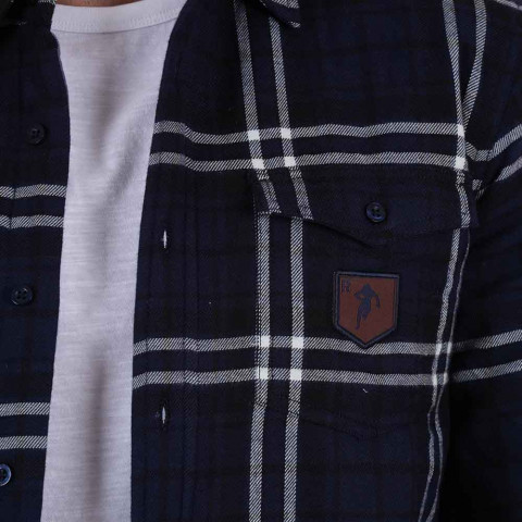Ruckfield Selected Rugby check shirt navy blue