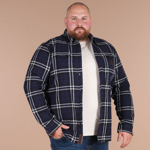 Ruckfield Selected Rugby check shirt navy blue