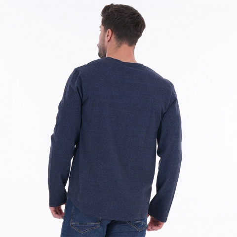 Ruckfield blue mottled long-sleeved T-shirt