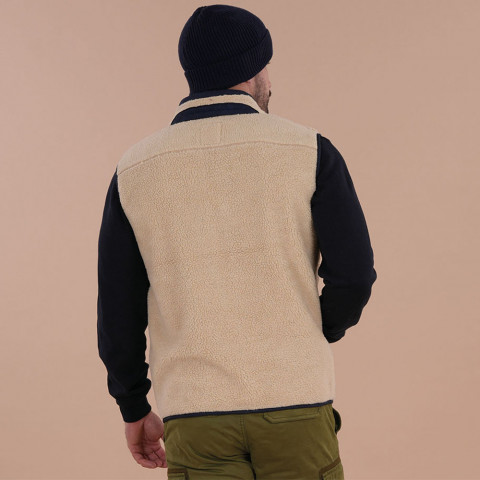 Ruckfield Autumn Rugby Tour beige sleeveless fleece