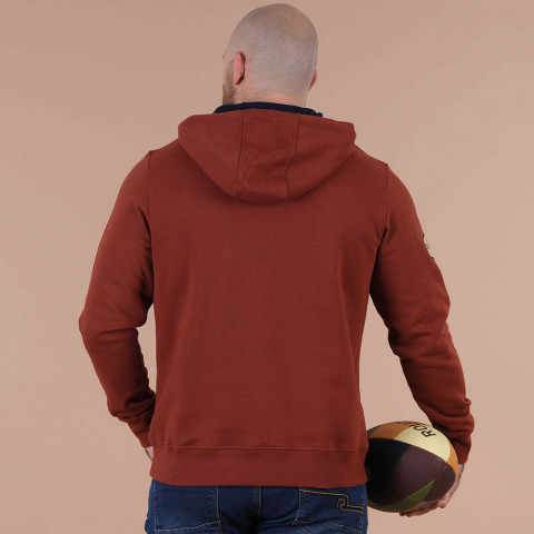 Ruckfield Autumn Rugby Camp brown hoodie