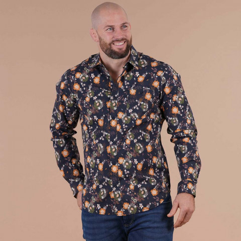 Long-sleeved shirt Ruckfield Autumn Rugby Camp navy blue