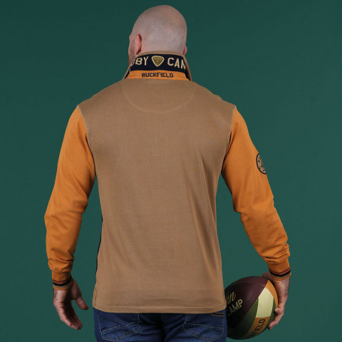 Autumn Rugby Camp long-sleeved polo shirt, multicolored