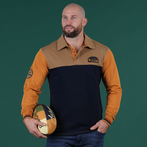 Autumn Rugby Camp long-sleeved polo shirt, multicolored