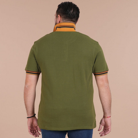 Khaki short-sleeved polo shirt Ruckfield Autumn Rugby Camp
