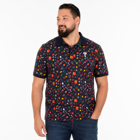 Ruckfield Christmas short-sleeved polo shirt