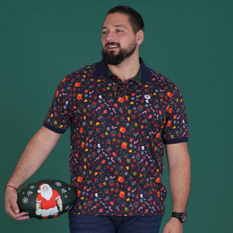Ruckfield Christmas short-sleeved polo shirt