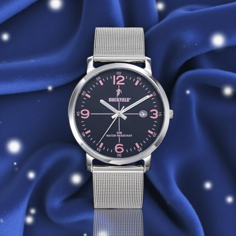 Ruckfield silver steel watch